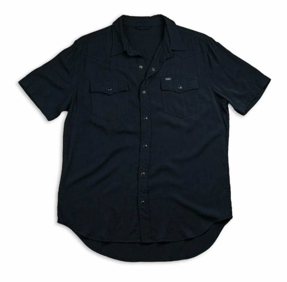 New Republic Boot Co Black Performance Pearl Snap Shirt Men’s XL